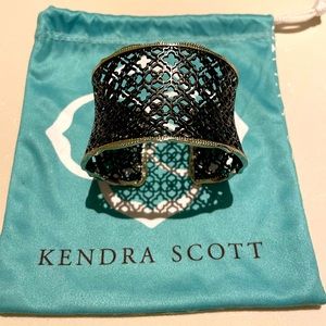 Kendra Scott Candice Cuff Bracelet in Gunmetal and Gold